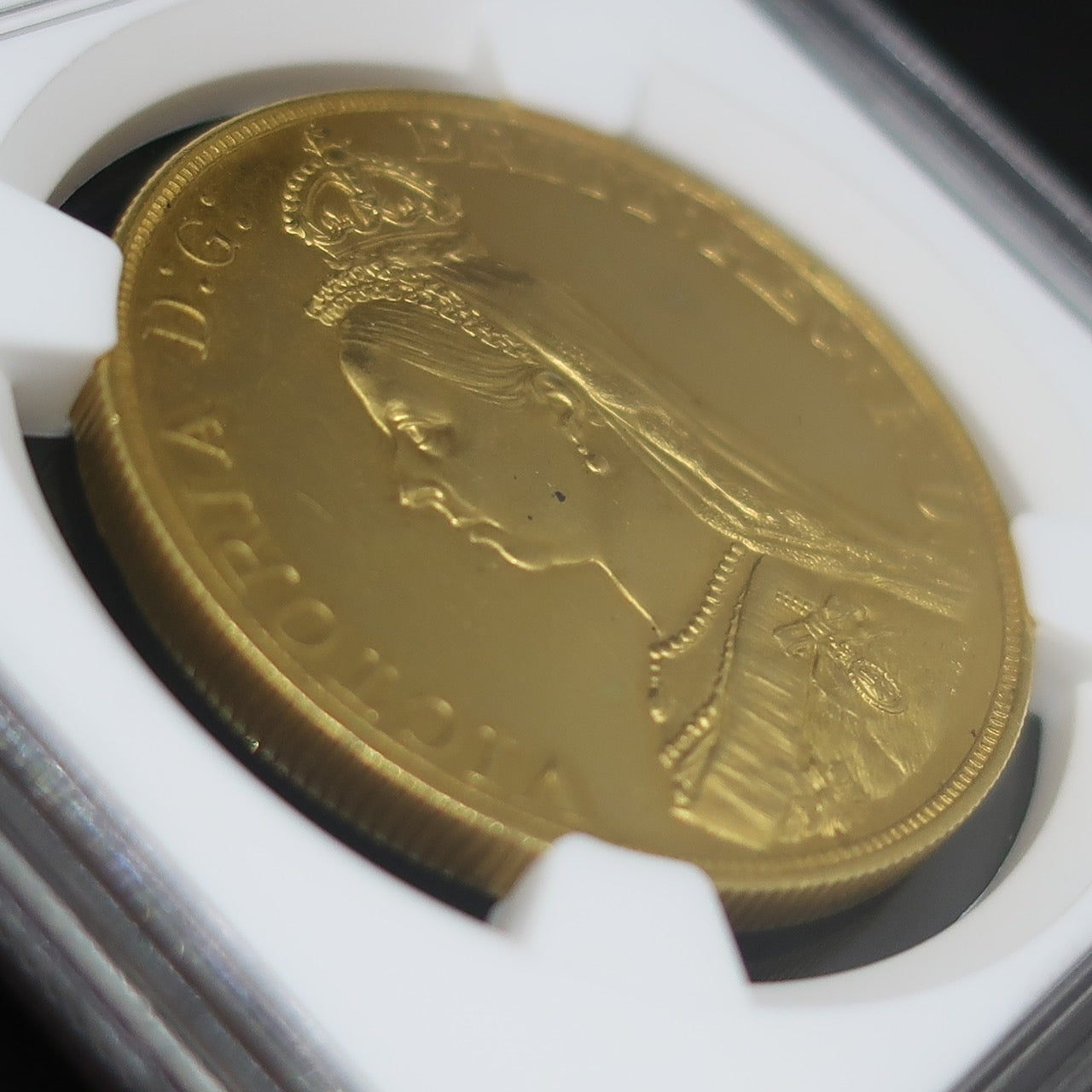 1887 イギリス 5ポンド金貨 ヴィクトリア女王 ジュビリーヘッド NGC MS62 - CoinBlessing