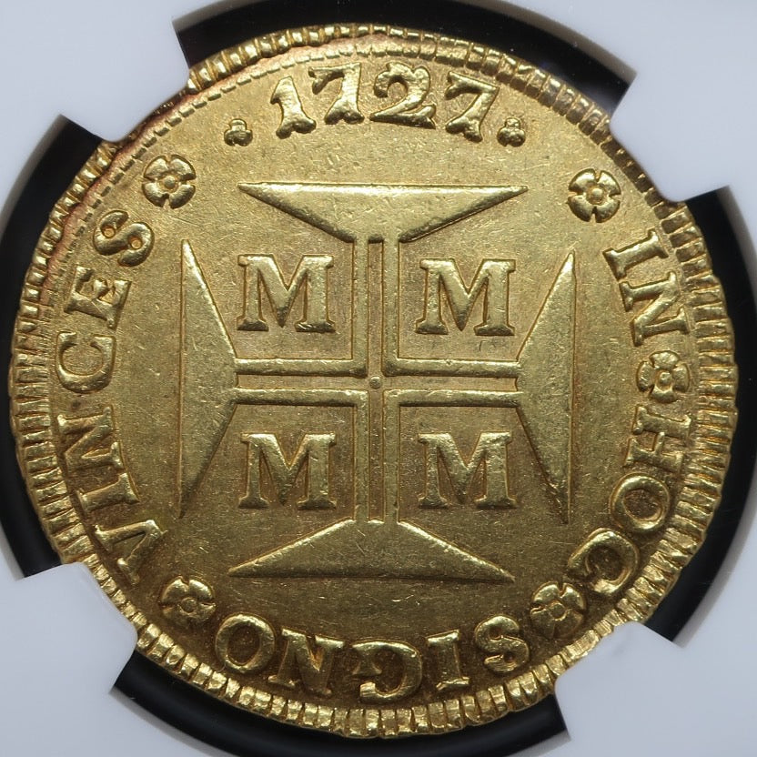 1727M ブラジル 20000レイス 超大型金貨 MS62 NGC - CoinBlessing