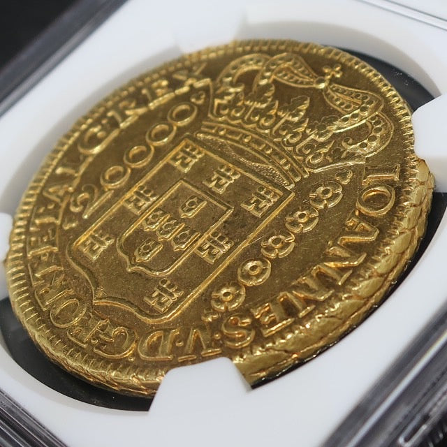 1727M ブラジル 20000レイス 超大型金貨 MS62 NGC - CoinBlessing