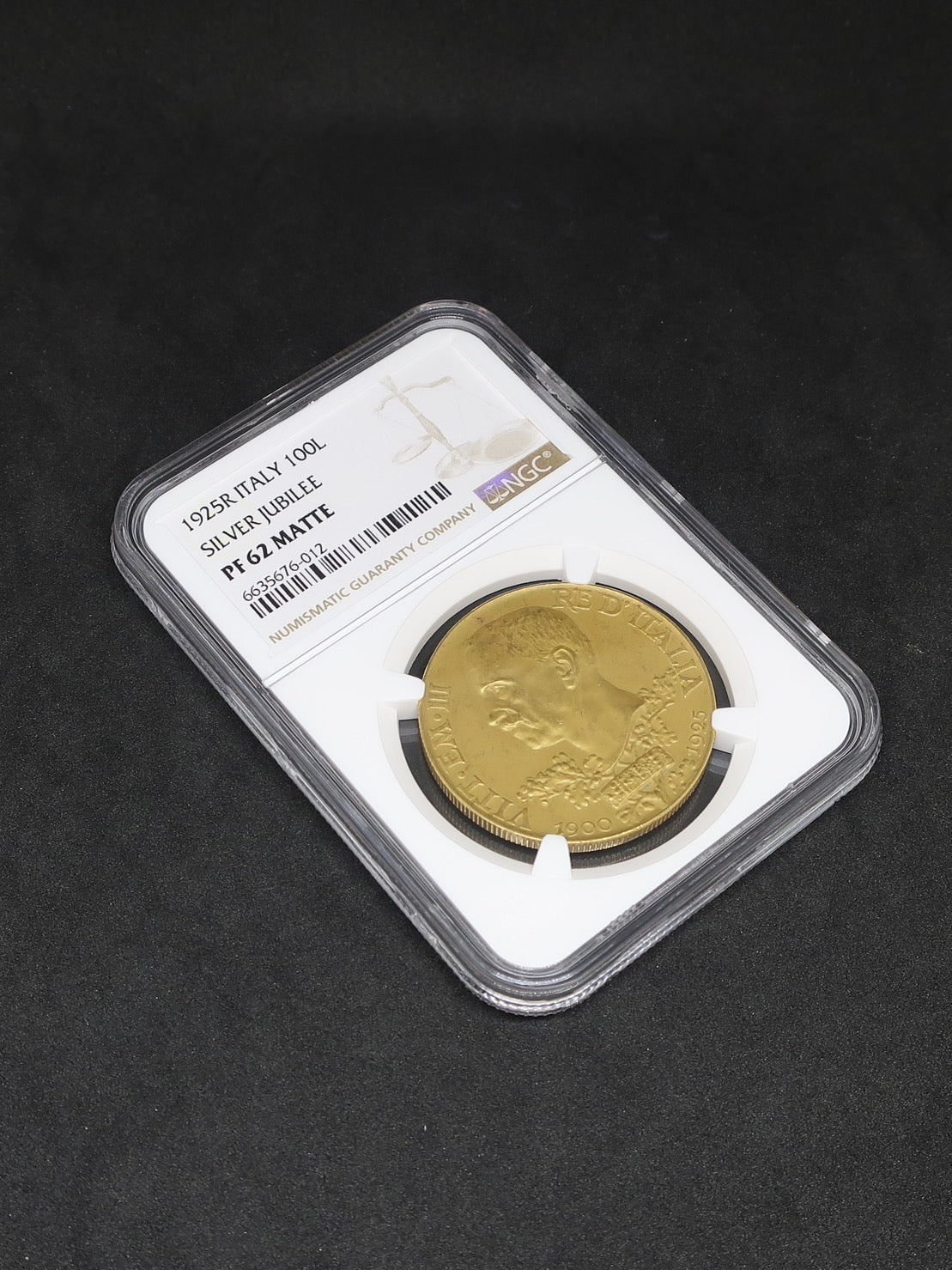 1925 イタリア 100リレ金貨 ヴィットリオ・エマニュエレ3世 PF62 MATTE NGC - CoinBlessing(コインブレッシング)