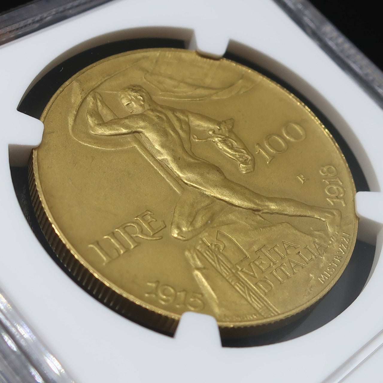 1925 イタリア 100リレ金貨 ヴィットリオ・エマニュエレ3世 PF62 MATTE NGC - CoinBlessing(コインブレッシング)