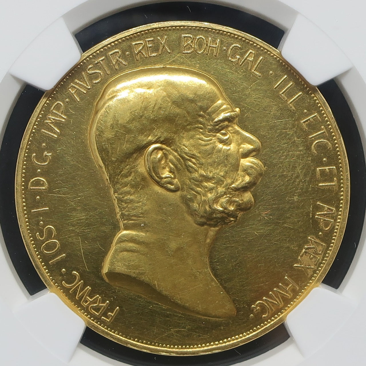 1908 オーストリア 100コロナ金貨 雲上の女神 フランツ・ヨーゼフ1世 60周年記念金貨 PF60 NGC –  CoinBlessing(コインブレッシング)