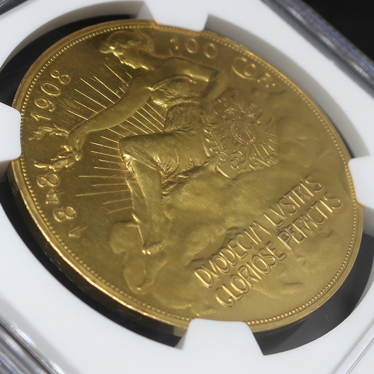 1908 オーストリア 100コロナ金貨 雲上の女神 フランツ・ヨーゼフ1世 60周年記念金貨 PF60 NGC –  CoinBlessing(コインブレッシング)