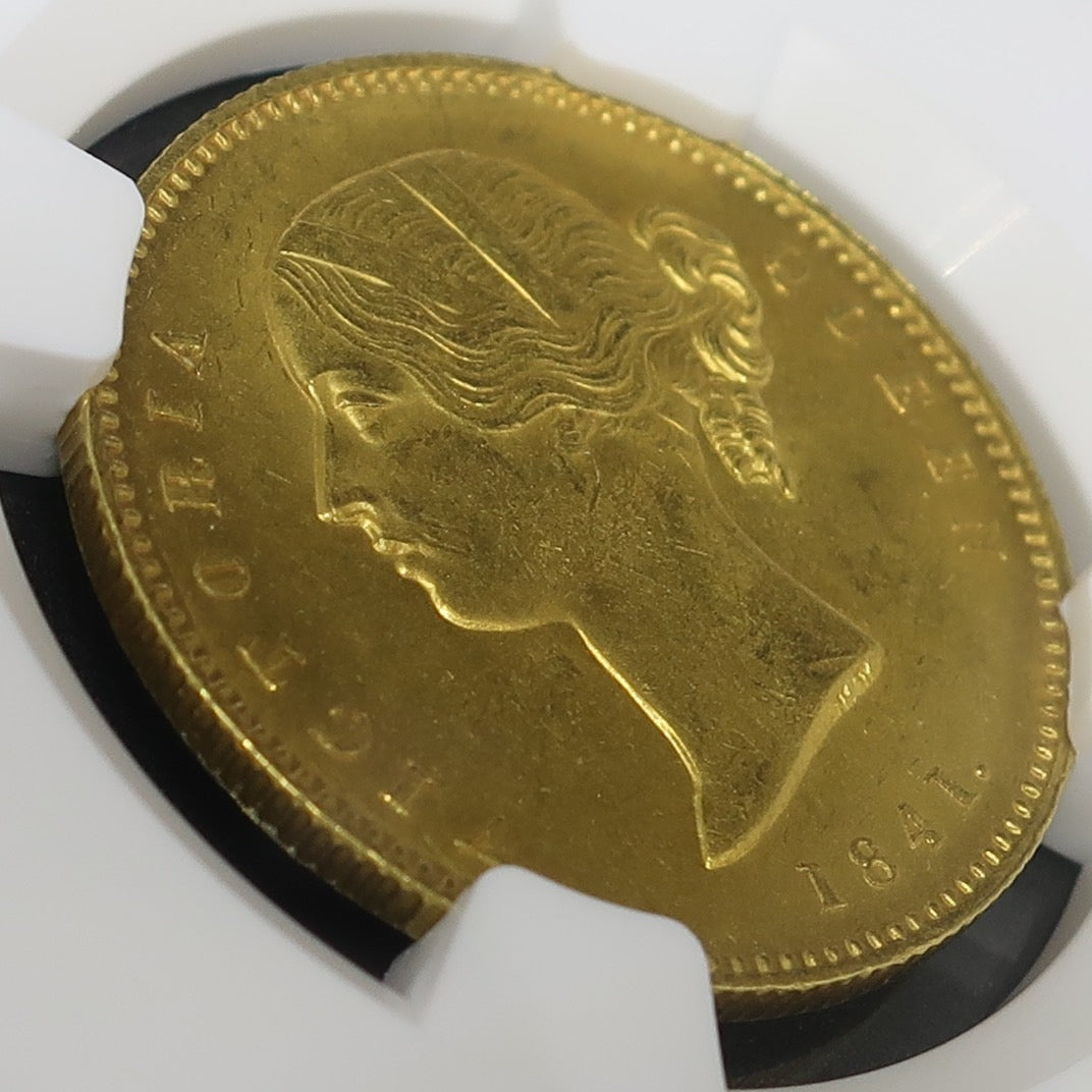 1841 イギリス領インド モハール金貨 東インド会社 ヴィクトリア MS62+ NGC - CoinBlessing(コインブレッシング)