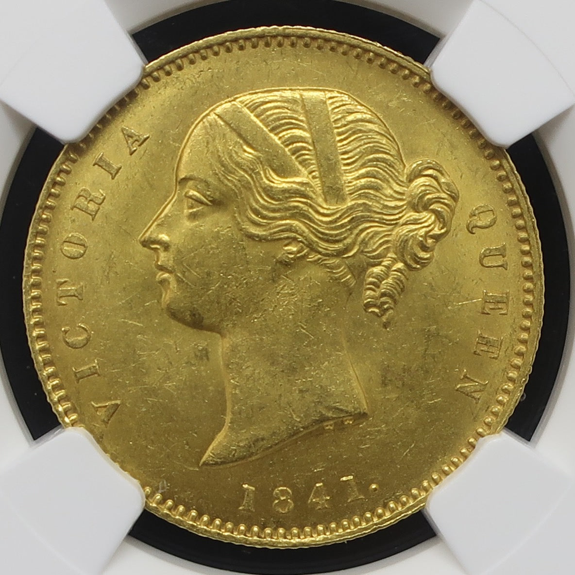 1841 イギリス領インド モハール金貨 東インド会社 ヴィクトリア MS62+ NGC - CoinBlessing(コインブレッシング)