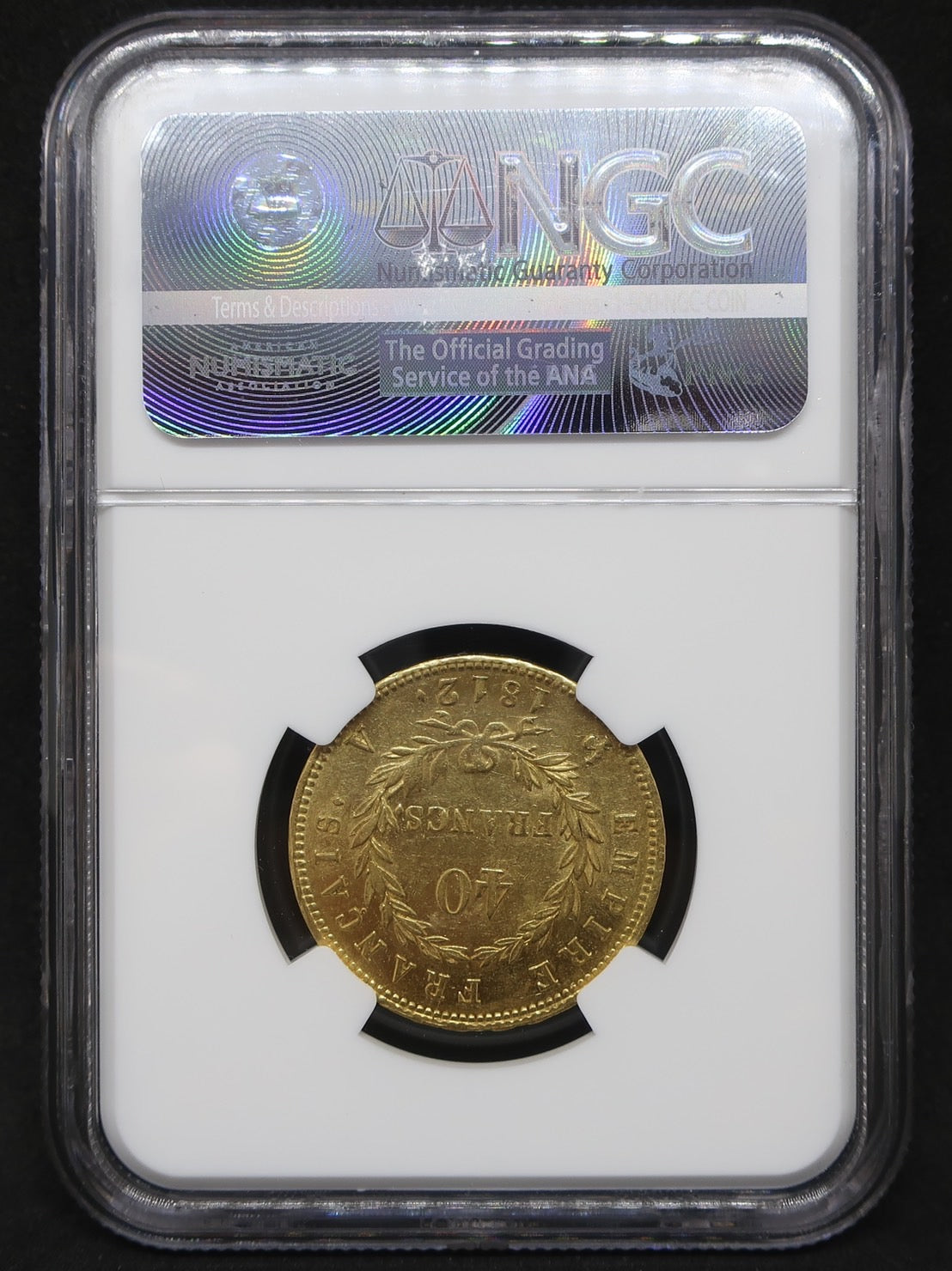 1812A フランス 40フラン金貨 皇帝ナポレオン1世 AU58 NGC – CoinBlessing(コインブレッシング)