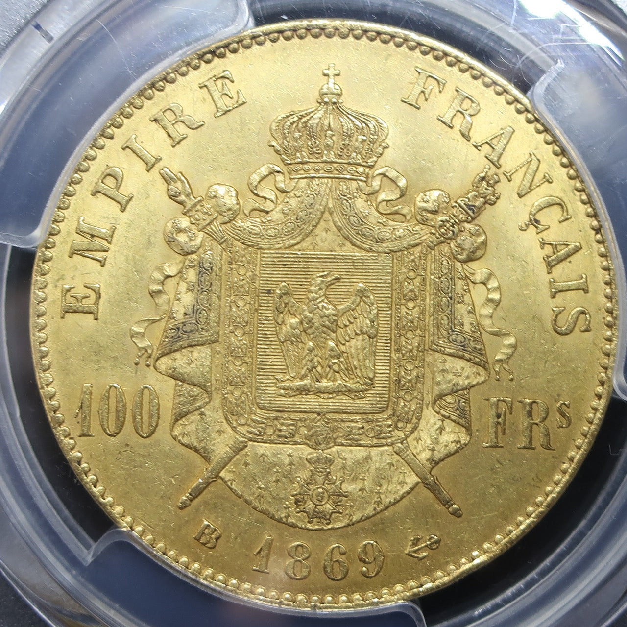 1869BB フランス 100フラン金貨 ナポレオン3世 MS62 NGC - CoinBlessing(コインブレッシング)