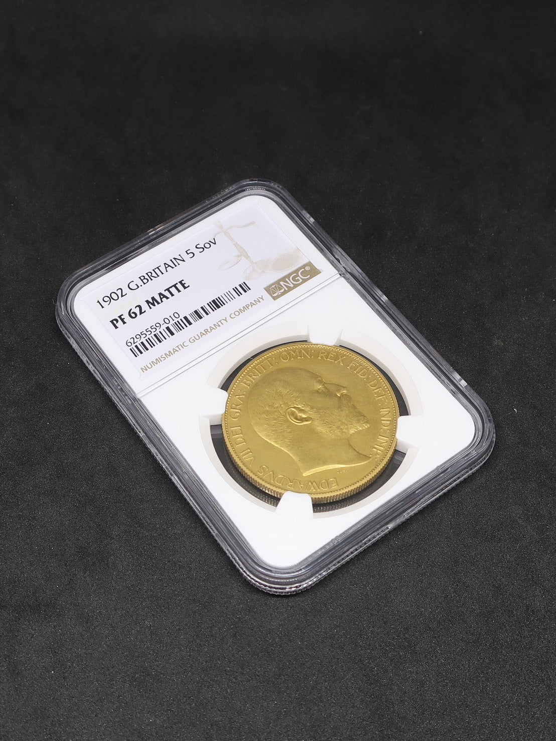 1902 イギリス 5ポンド金貨 エドワード7世 PF62 MATTE NGC – CoinBlessing(コインブレッシング)