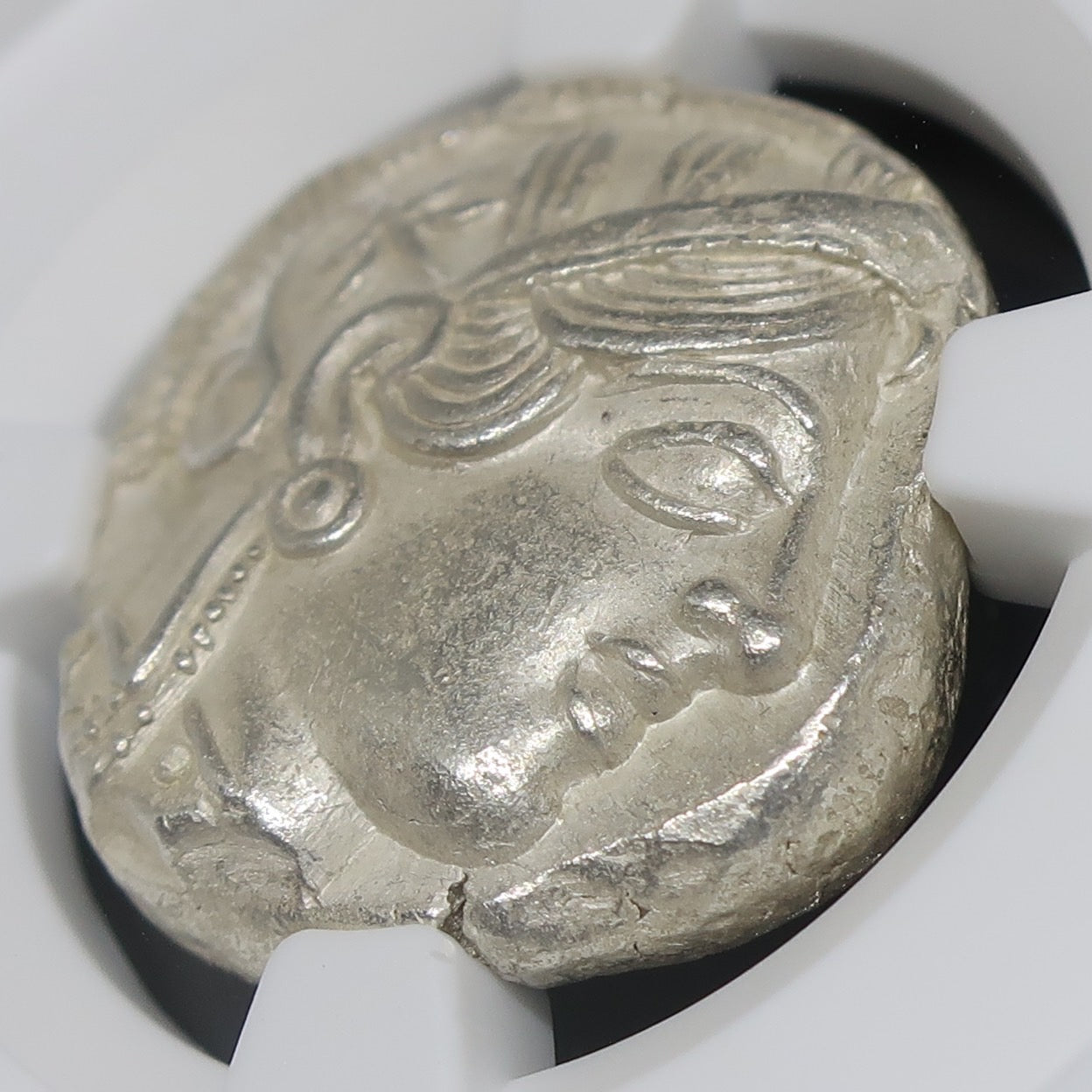 440-404 BC 古代ギリシャ アッティカ アテネ テトラドラクマ銀貨 MS5/5-3/5 NGC