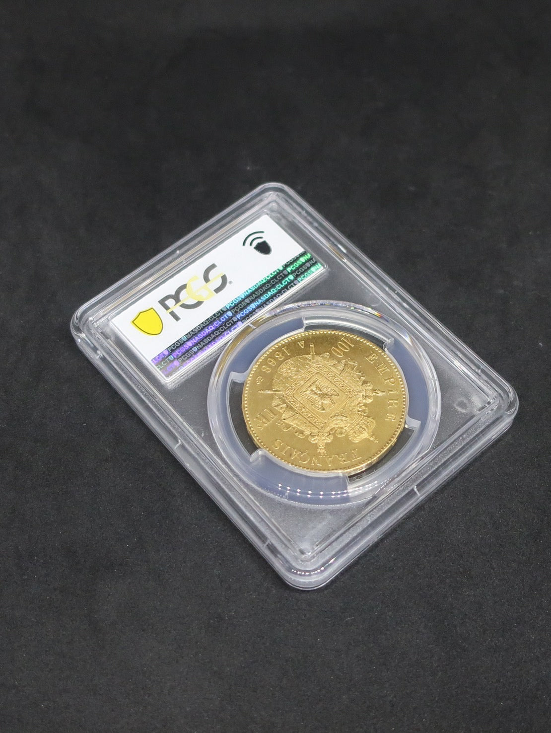 1868A フランス 100フラン金貨 ナポレオン3世 MS62 PCGS