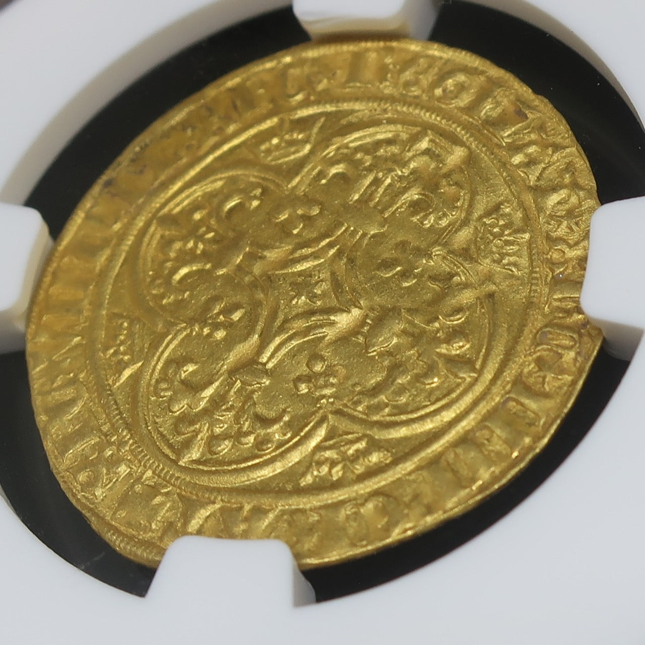 【シャルル6世】1380-1422 フランス エキュドール金貨 MS62 NGC