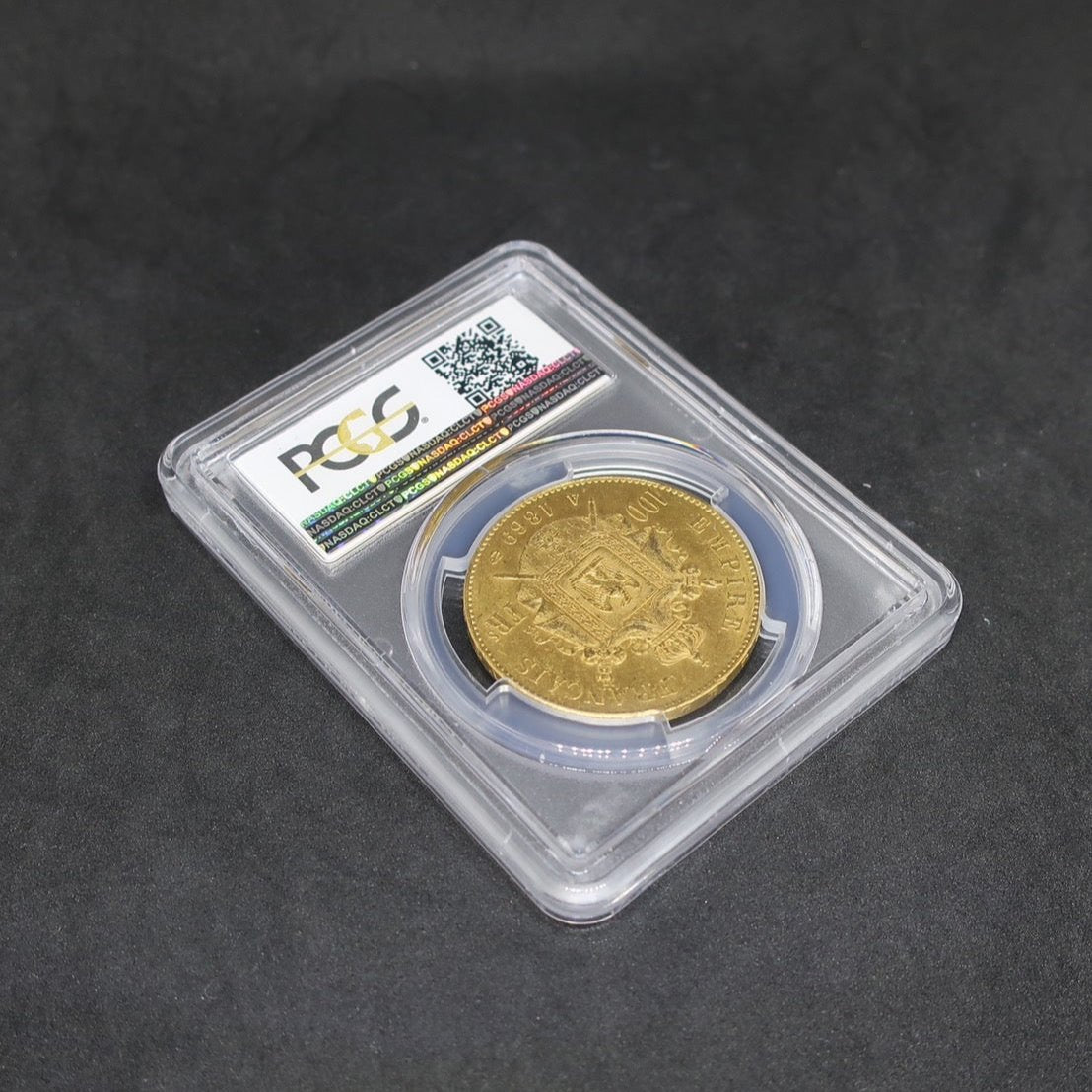 1869A フランス 100フラン金貨 ナポレオン3世 MS62 PCGS