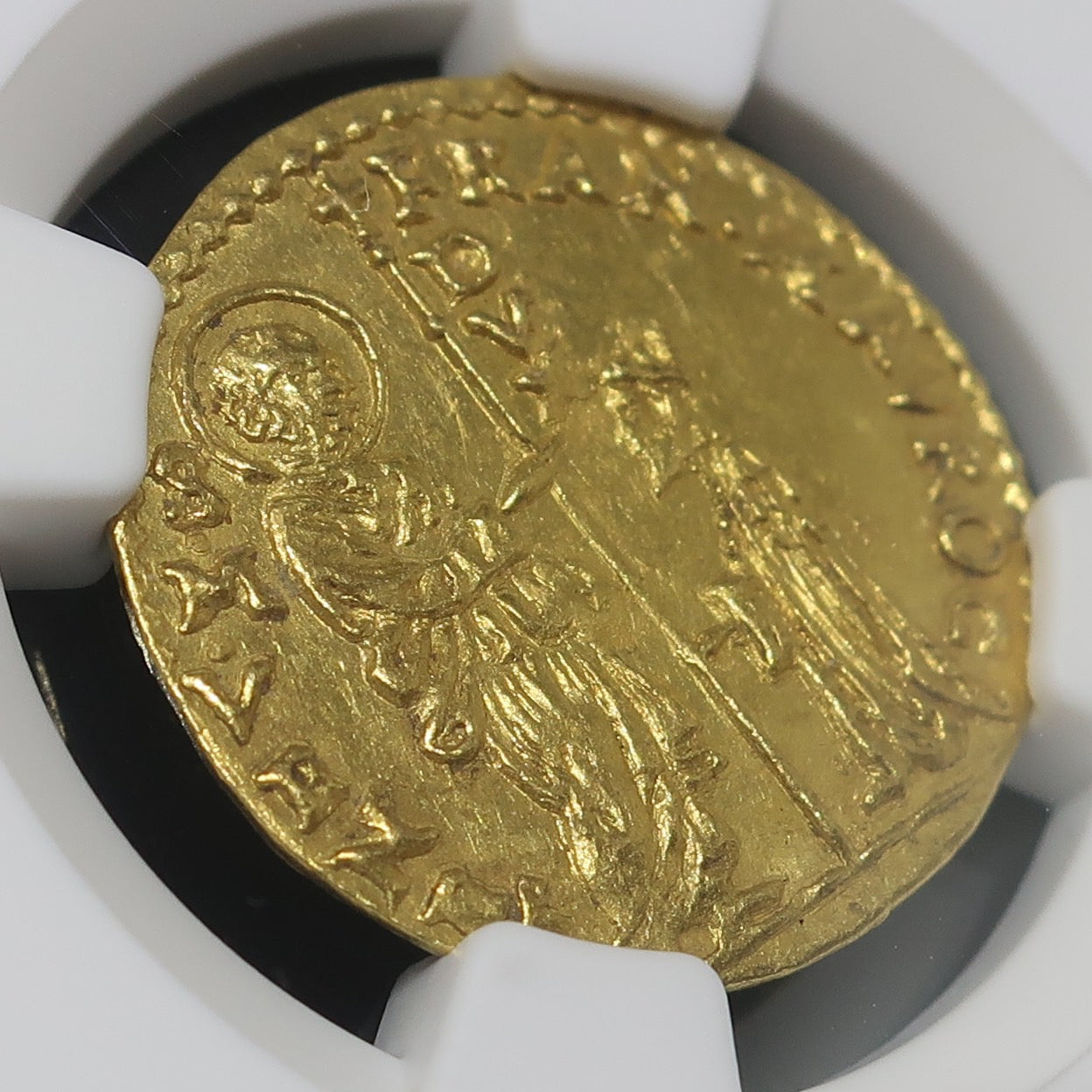 1688-94 イタリア ゼッキーノ金貨 ヴェニス フランチェスコ・モロッシーニ MS63 NGC