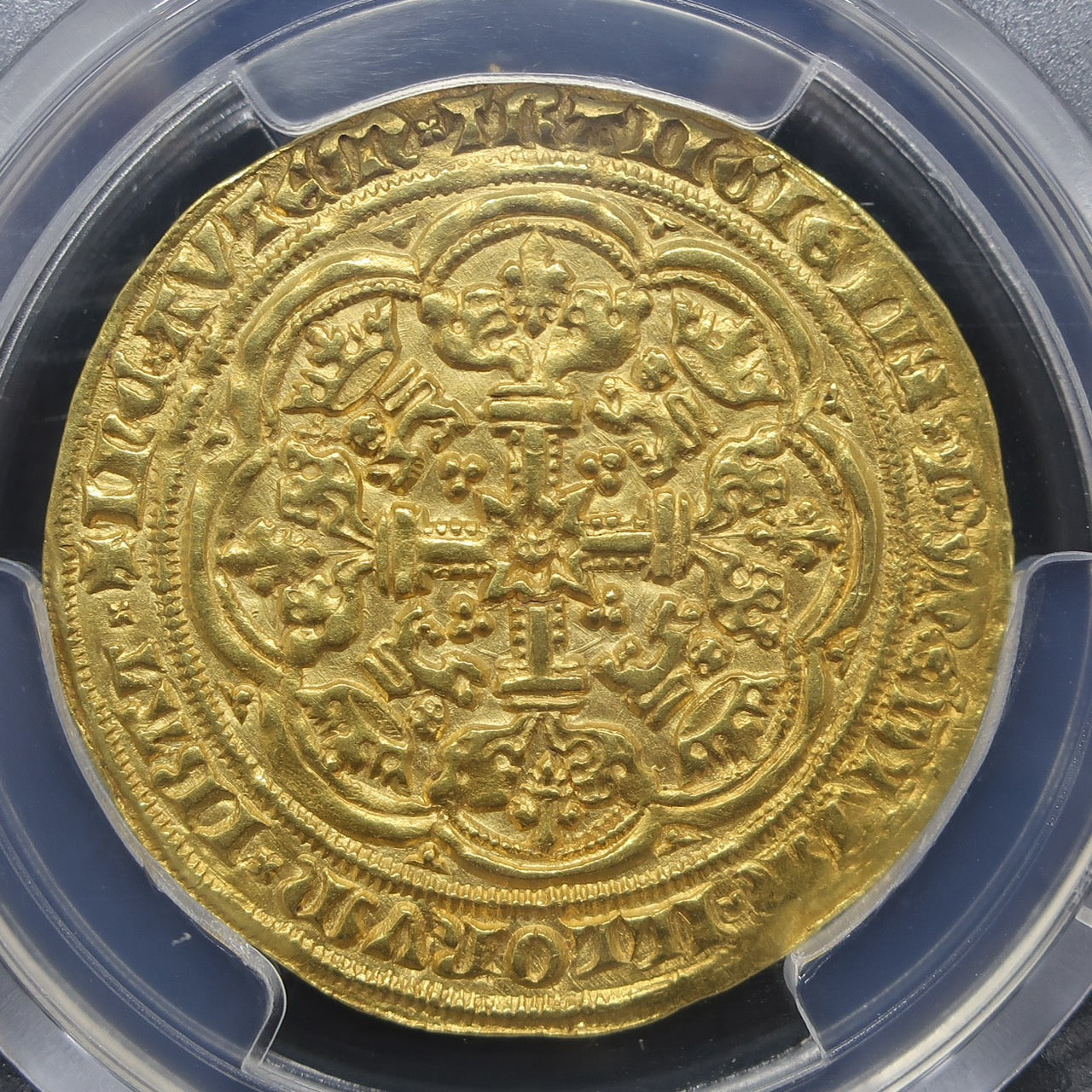 【黄金時代の一枚】1356-61 イギリス ノーブル金貨 エドワード3世 MS61 PCGS