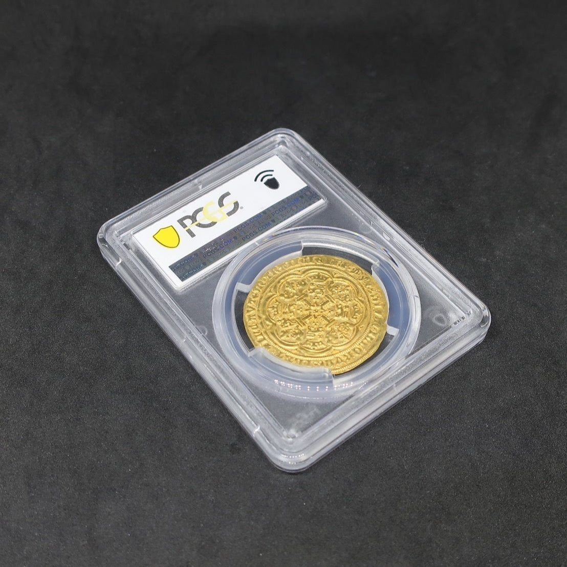 【黄金時代の一枚】1356-61 イギリス ノーブル金貨 エドワード3世 MS61 PCGS