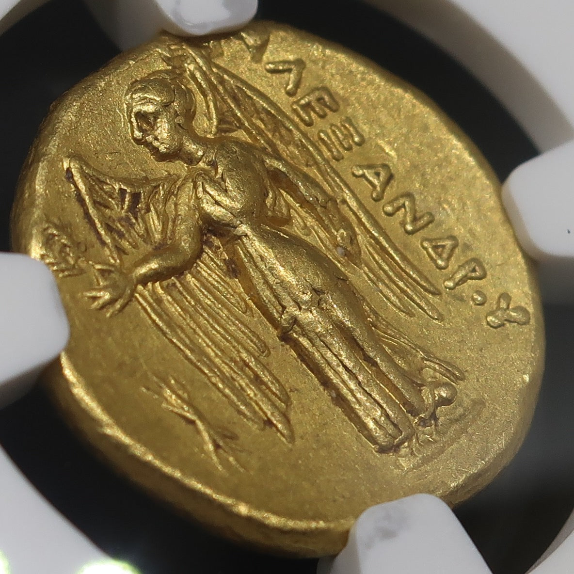 336-323BC マケドニア王国 スタテル金貨 アレキサンダー大王 AU 5/5-5/5 NGC image7