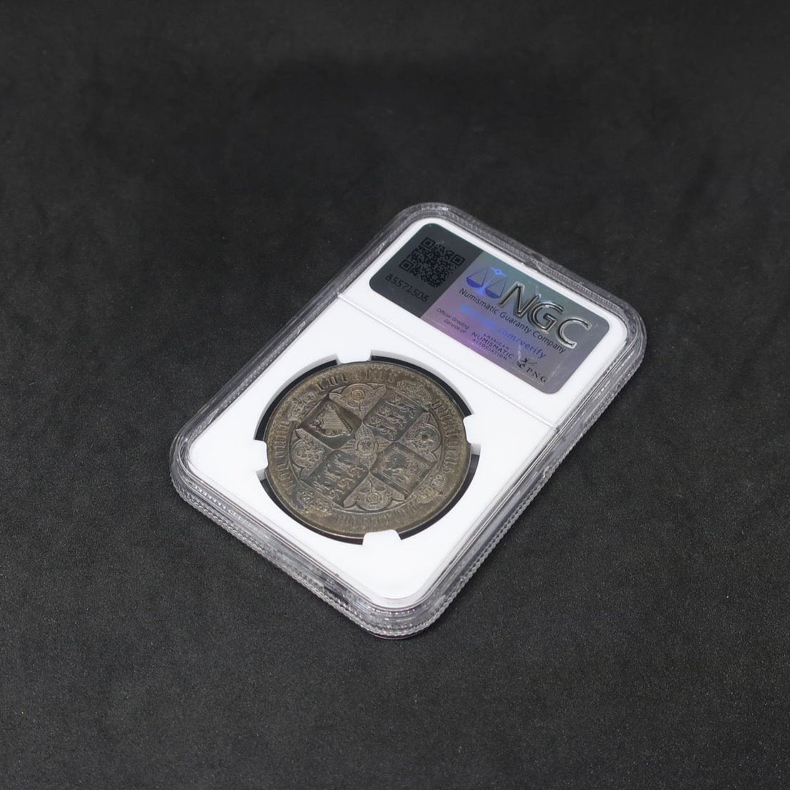 【銀貨の王様】 1847 ヴィクトリア ゴシッククラウン銀貨 プレーンエッジ ピュアシルバー PF61 NGC