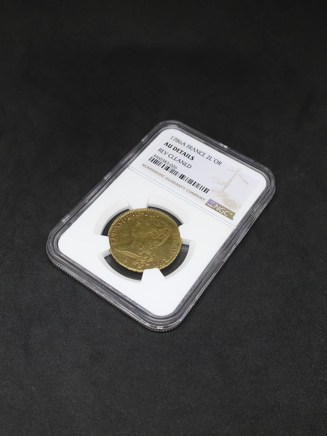 1786A フランス 2ルイドール 金貨 AU Details NGC