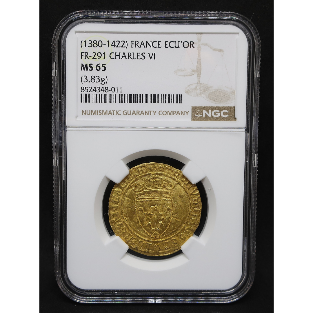 1380-1422 フランス エキュドール金貨 MS65 NGC鑑定済み