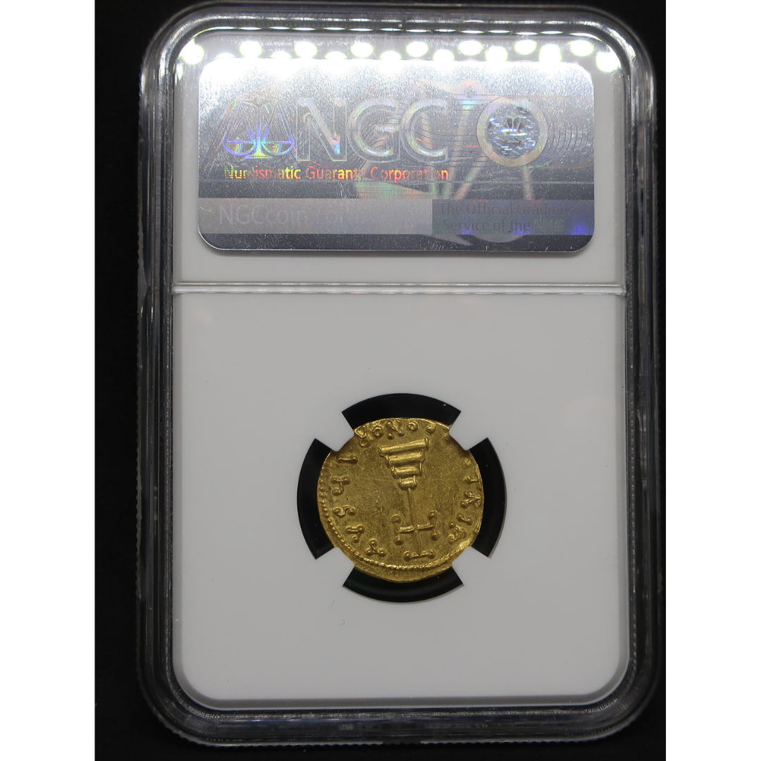 AD698-705 ビザンツ帝国 ソリダス金貨 ティベリウス3世 MS4/5-3/5 NGC鑑定済み
