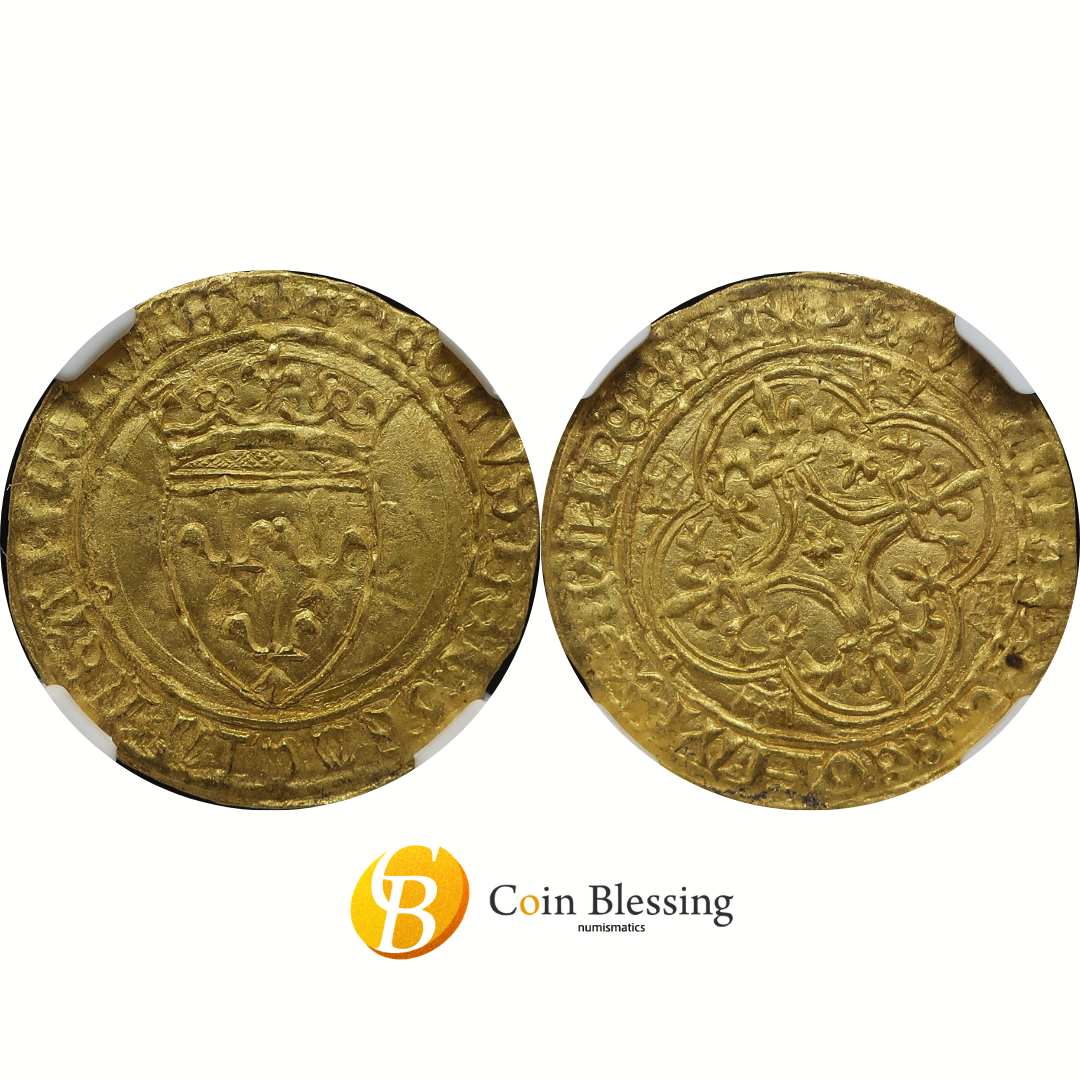 1380-1422 フランス エキュドール金貨 MS65 NGC鑑定済み