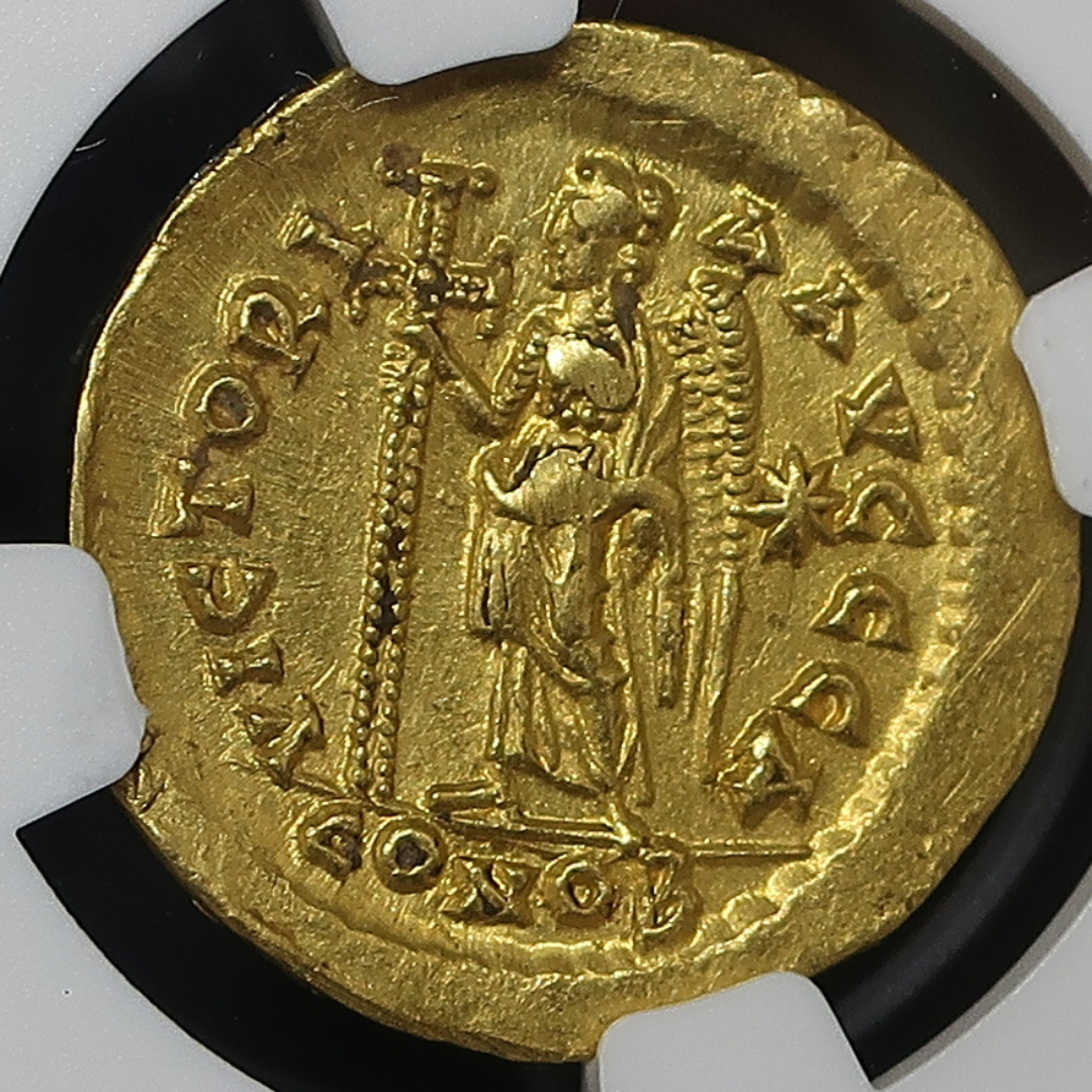 AD450-457 東ローマ帝国 ソリダス金貨 マルキアヌス ChXF5/5-2/5 NGC鑑定済み - CoinBlessing(コインブレッシング)