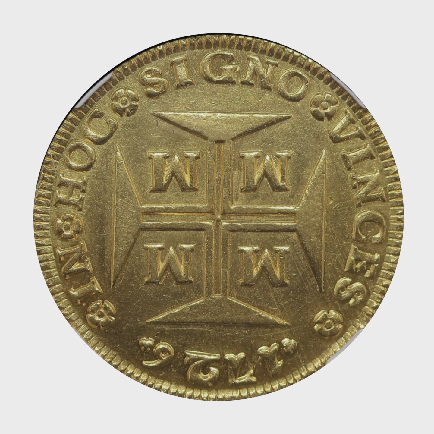 1726年 ブラジル ジョアン5世 20000レイス金貨 キリスト騎士団十字 回転動画