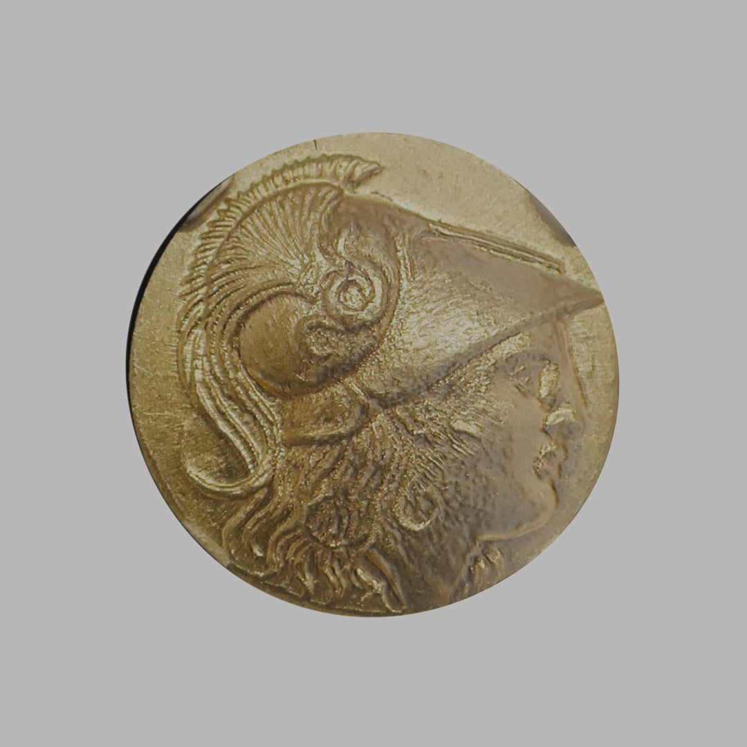 336-323 BC マケドニア王国 アレキサンダー3世 スタテル金貨 表面（アテナ）演出動画