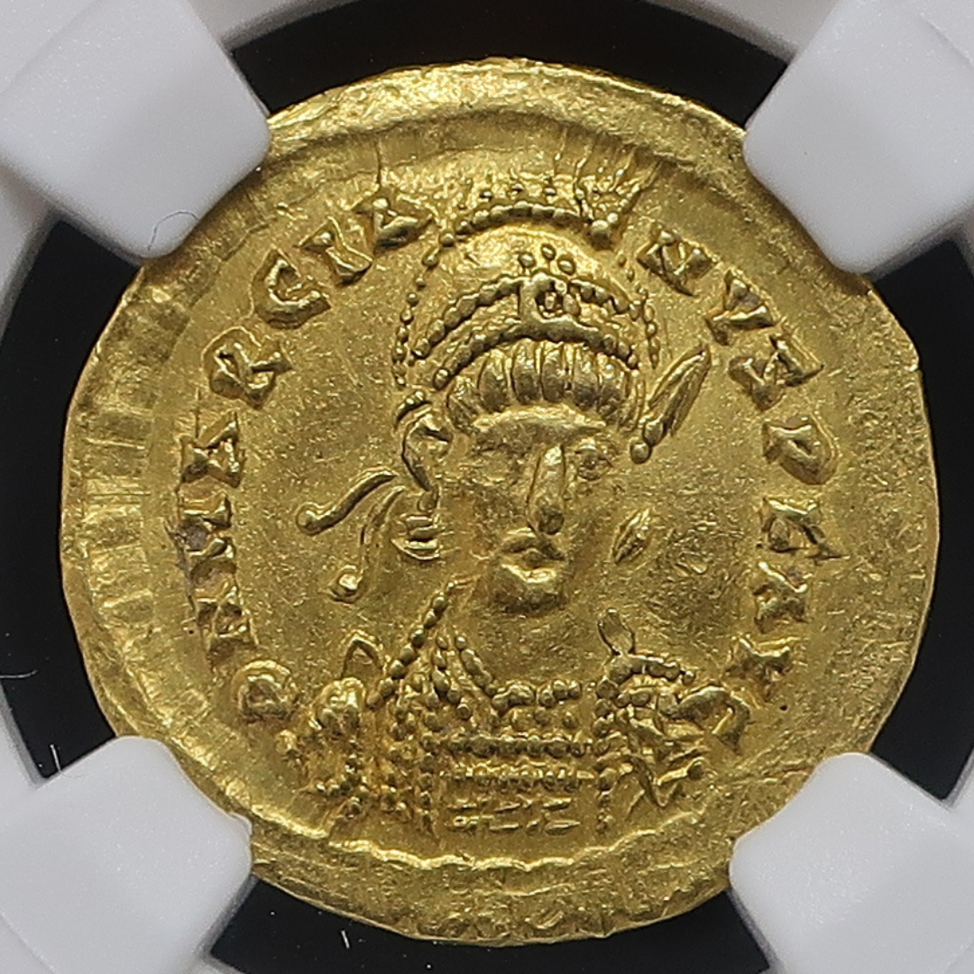 AD450-457 東ローマ帝国 ソリダス金貨 マルキアヌス ChXF5/5-2/5 NGC鑑定済み - CoinBlessing(コインブレッシング)