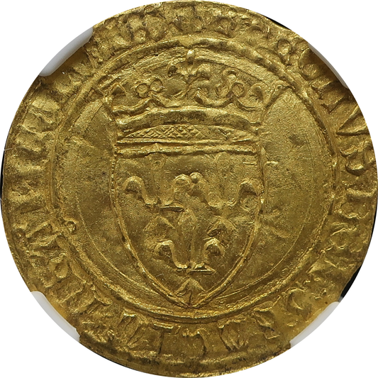 1380-1422 フランス エキュドール金貨 MS65 NGC鑑定済み 