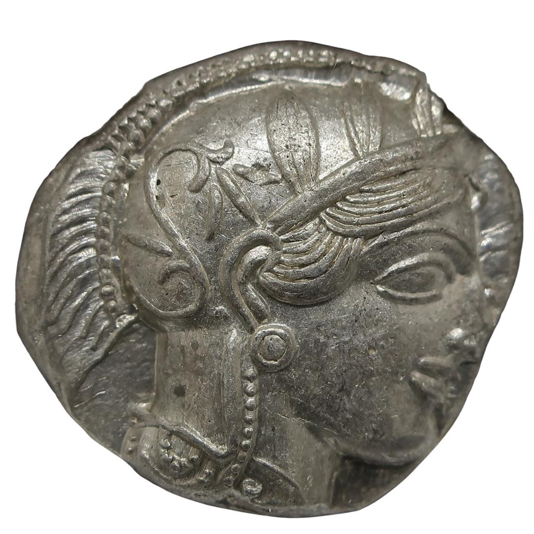 440-404 BC 古代ギリシャ アッティカ アテネ テトラドラクマ銀貨 MS4/5-4/5 NGC鑑定済み アンティークコイン 裏面