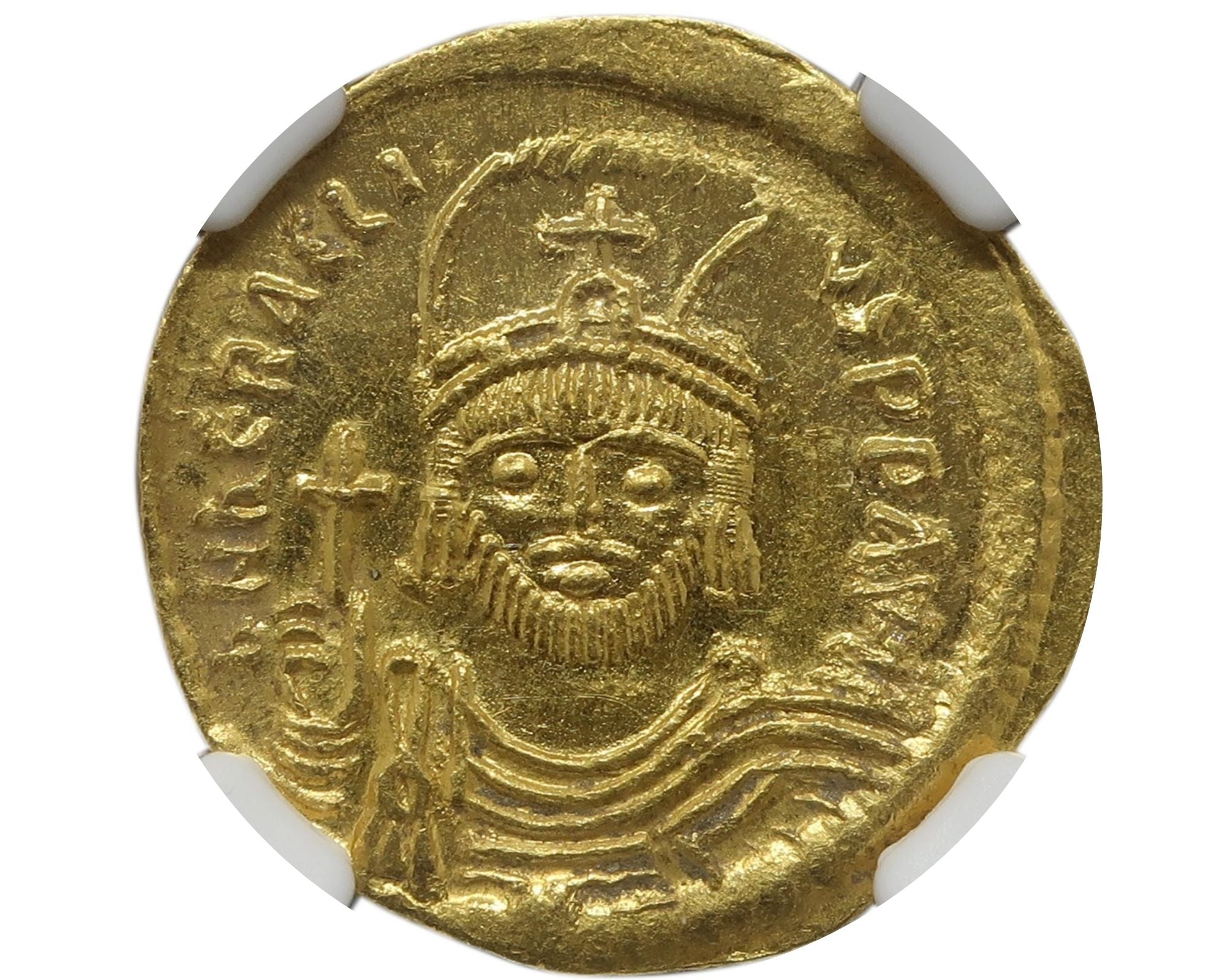 ビザンツ帝国 ビザンチン ヘラクリウス ソリダス金貨 AD610-641 MS5/5 
