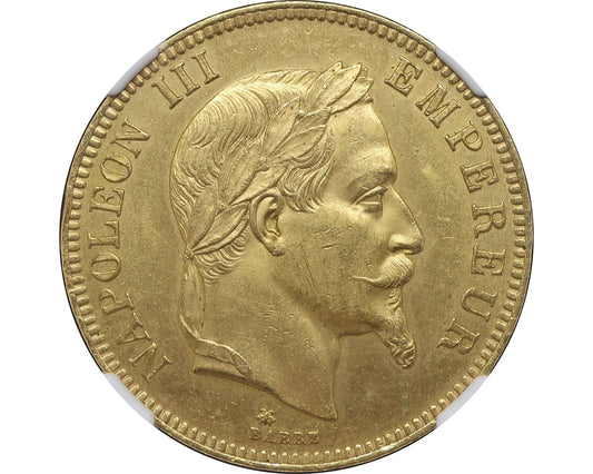 フランス 皇帝ナポレオン3世 1869A 100フラン金貨 MS62 NGC - CoinBlessing