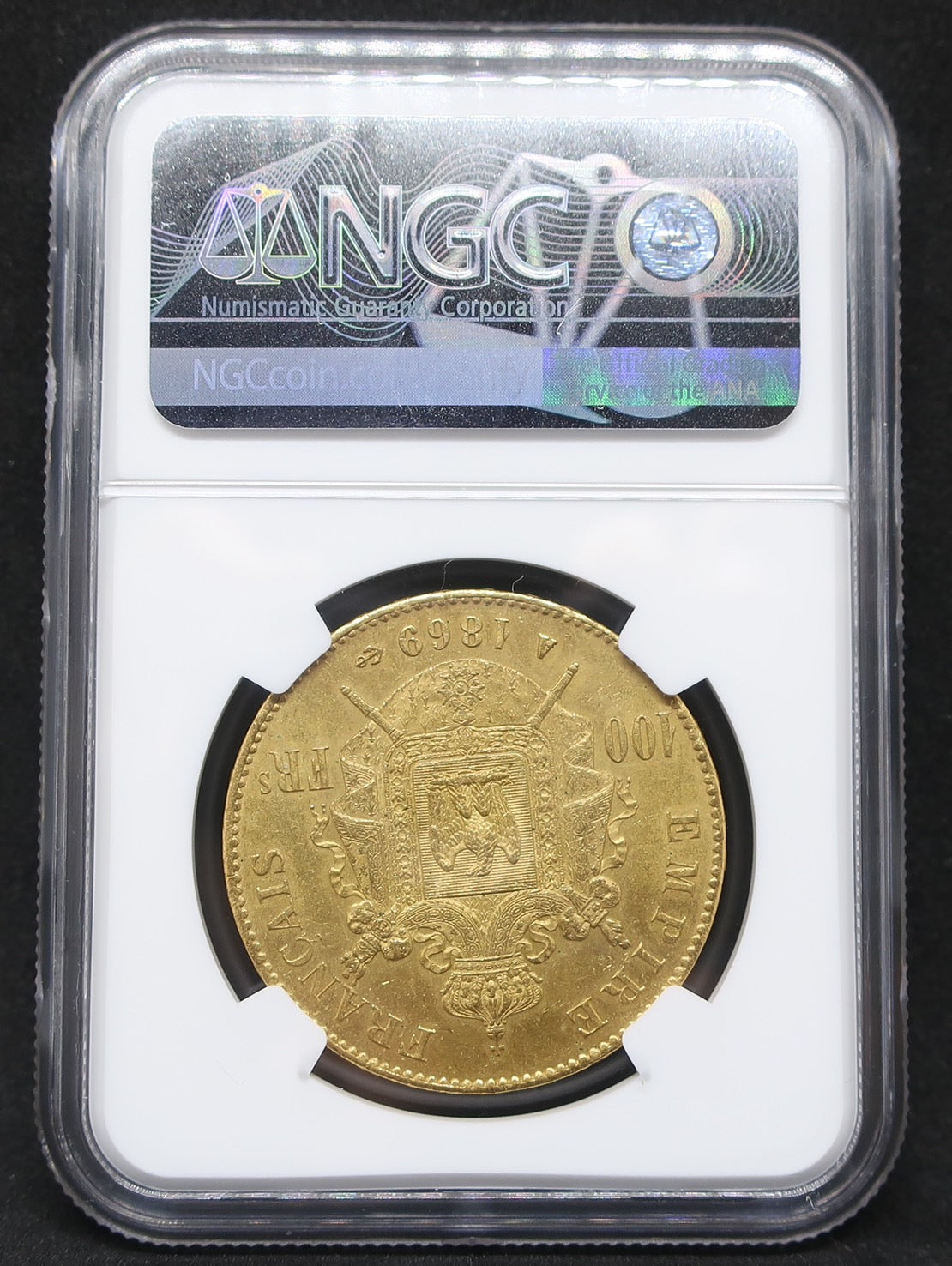 フランス 皇帝ナポレオン3世 1869A 100フラン金貨 MS62 NGC - CoinBlessing