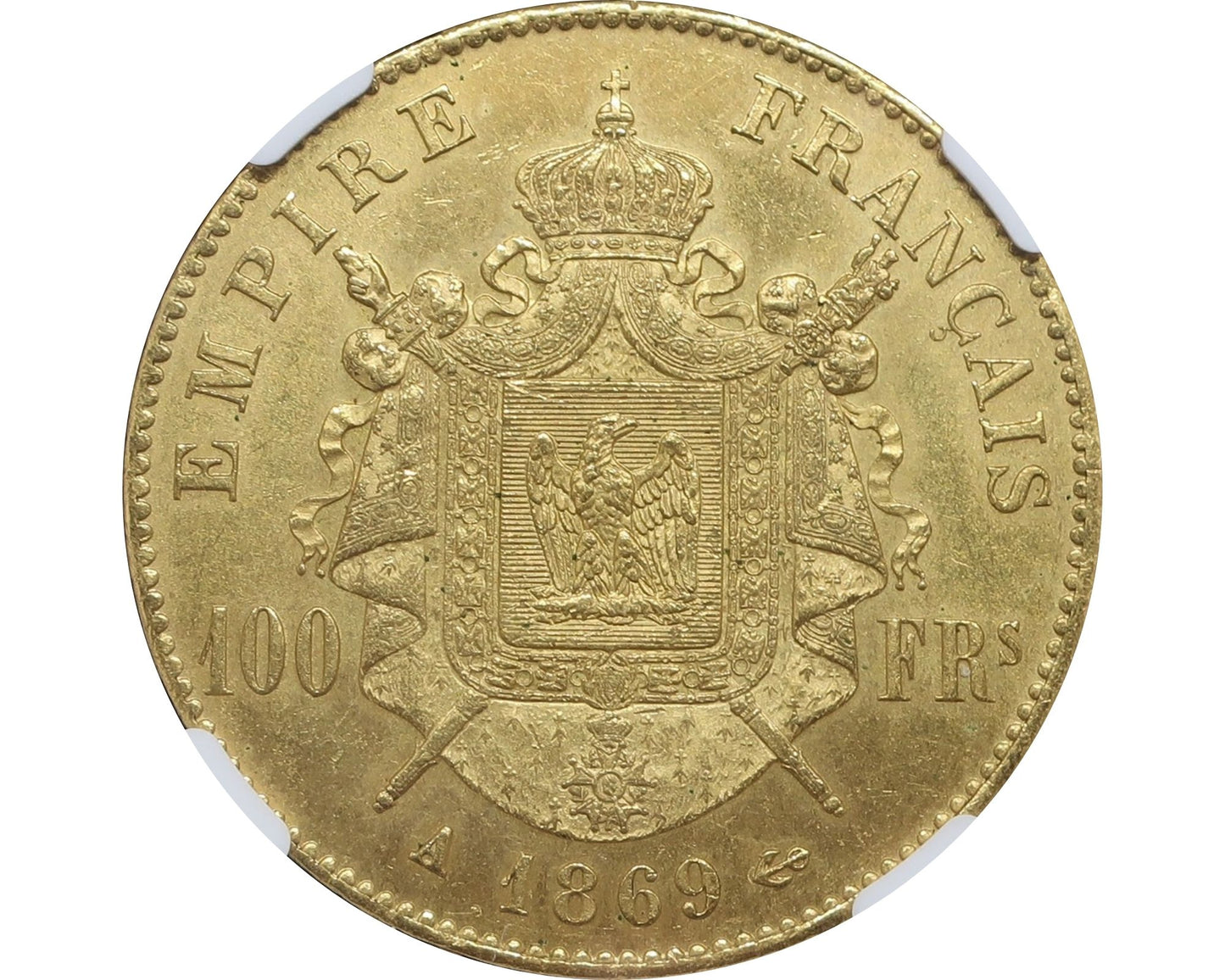 フランス 皇帝ナポレオン3世 1869A 100フラン金貨 MS62 NGC - CoinBlessing