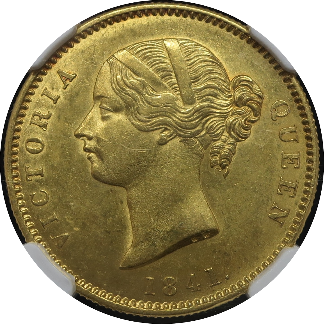 イギリス硬貨 1841年 ヴィクトリア Penny O.T No COLON - 旧貨幣/金貨 