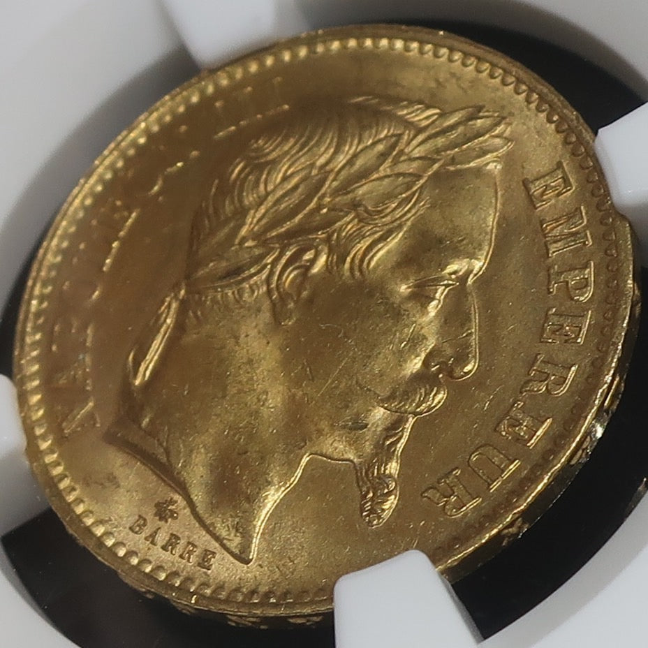 フランス ナポレオン3世 20フラン金貨 1868A MS64 NGC - CoinBlessing