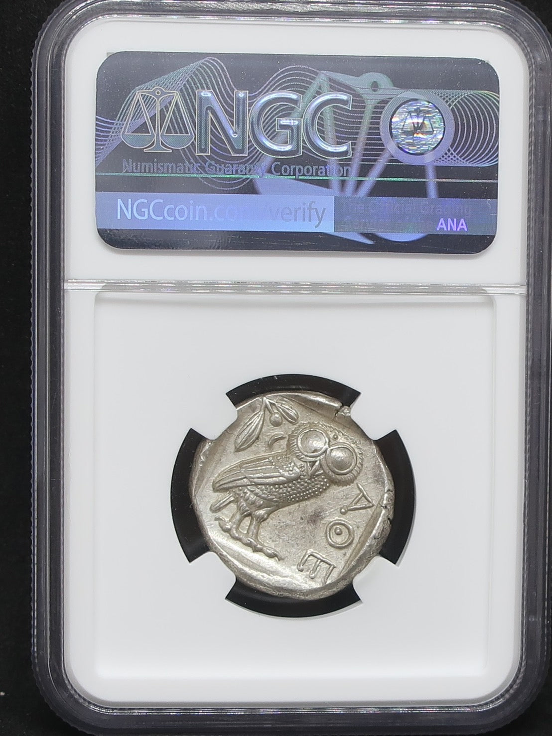 古代ギリシャ アッティカ アテネ テトラドラクマ銀貨 BC440-404 MS5/5-4/5 NGC - CoinBlessing