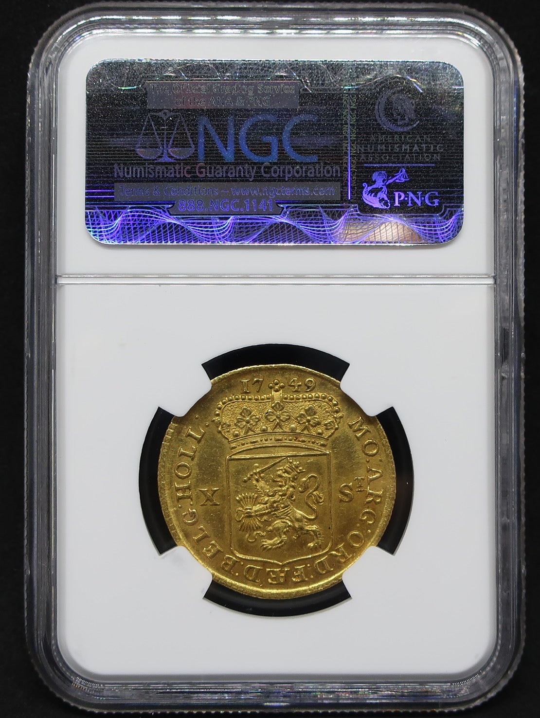 1749 オランダ 10スタイバー 金貨 MS62 NGC – CoinBlessing(コイン 