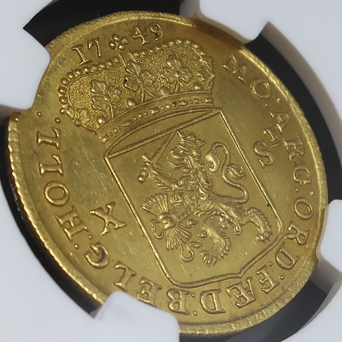 1749  オランダ 10スタイバー  金貨 MS62 NGC - CoinBlessing