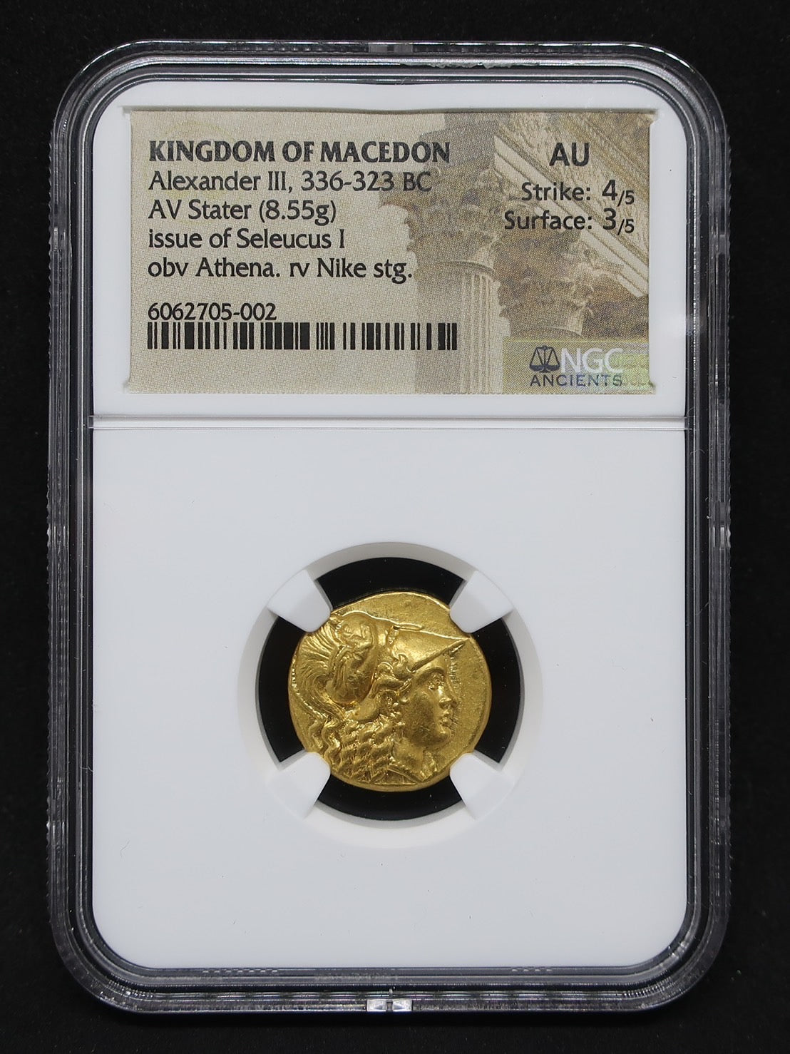 336-323BC マケドニア王国 スタテル金貨 AU アレキサンダー大王 – CoinBlessing(コインブレッシング)